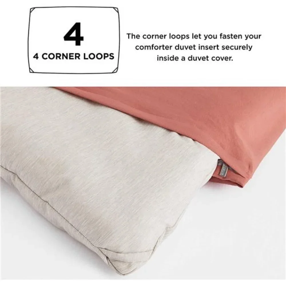 3 pc Comforter Set Beige Comforter Queen/King Soft Bedding with 2 Pillow Shams - Picture 2 of 6